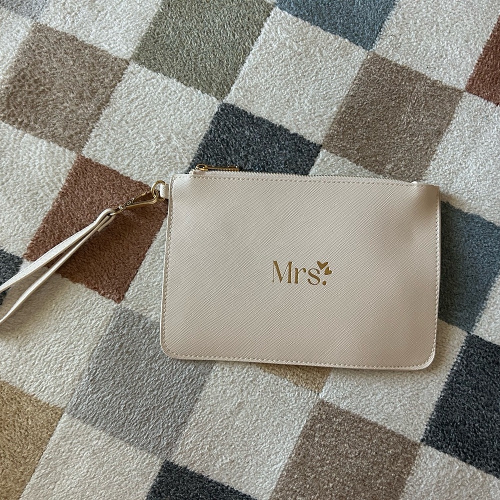 Elegant Cream Mrs. Clutch